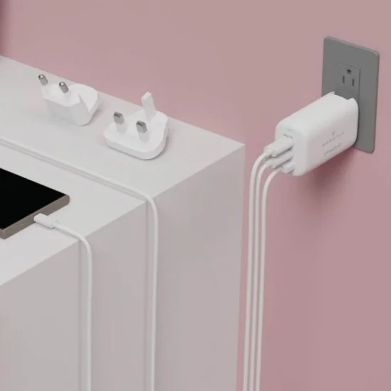 Smartix Premium Us/Uk/Eu Wall Adaptor 65W Gan 2 - White